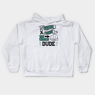 Cancer Picked The Wrong Dude Kids Hoodie